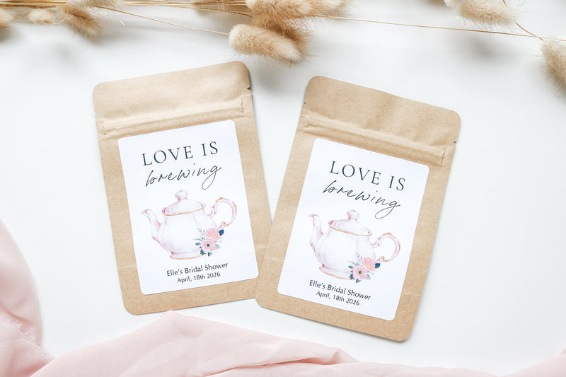 Tea Party Bridal Shower Favors, Tea Bag Favor Bags, Baby Shower Tea, Bridal Tea Favors, Time for Tea Favors, High Tea, Wedding Tea Favors