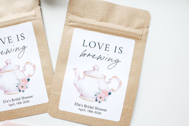 Tea Party Bridal Shower Favors, Tea Bag Favor Bags, Baby Shower Tea, Bridal Tea Favors, Time for Tea Favors, High Tea, Wedding Tea Favors