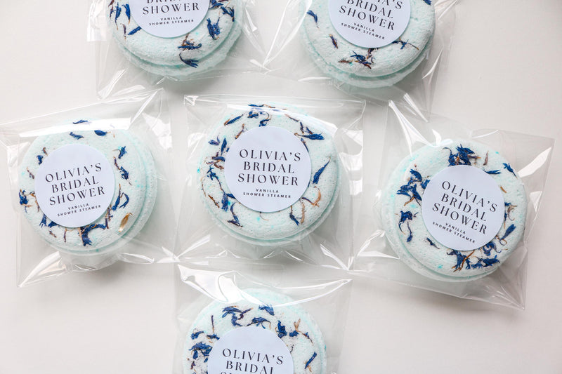 Blue Shower Steamer Favors: Baby Boy and Bridal Shower Favors, Soap Favors for Your Special Celebration