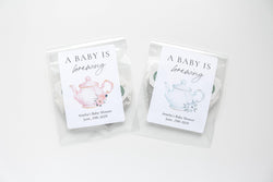 A Baby is Brewing Tea Favor Bags, Baby Shower Favors, Baby Shower Tea Favors